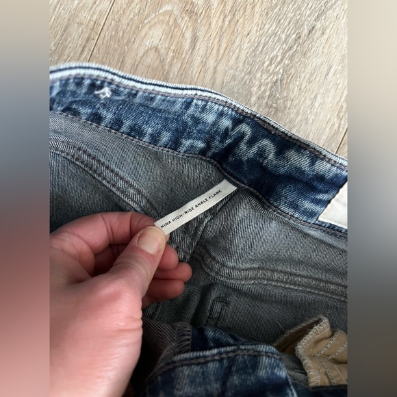 Rag & Bone Women’s Nina High Rise Ankle Flare Cropped Jeans in Pearl - Size 28 - Picture 8 of 11